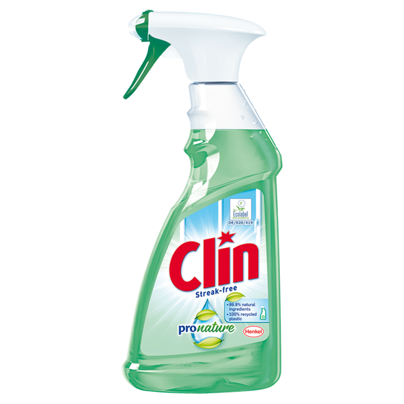 Clin ProNature Flüssigkeit zur Reinigung von Glasoberflächen 500 ml