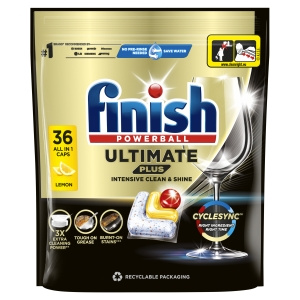 Finishl Ultimate Plus Lemon Spülmaschinenkapseln 439,2 g (36 Stück)