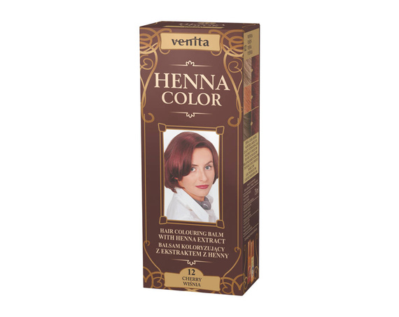 HAIR COLOURING BALM WITH HENNA EXTRACT CHERRY NO. 12