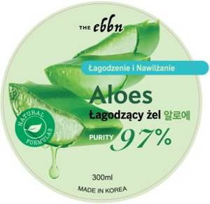 THE EBBN łagodzący żel do twarzy i ciała ALOES 300 ml