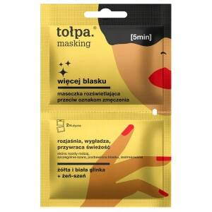 TOŁPA Aufhellende Maske gegen Anzeichen von Müdigkeit 2x5ml