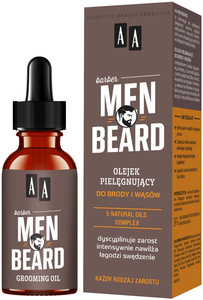 AA  Men Beard olejek pielęgnujący do brody i wąsów 30 ml