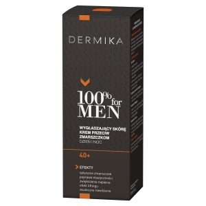 Dermika 100% for Men 40+ Hautglättende Anti-Falten Tages- und Nachtcreme 50ml