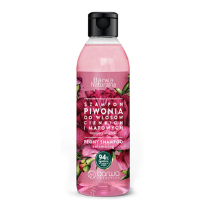 Barwa Zwiększający objętość włosów szampon Piwonia300ml