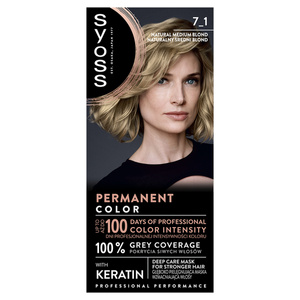 Syoss Permanent Coloration Permanent hair dye 7-1 natural medium blonde