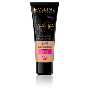 Selfie Time 2in1 Covering - Moisturizing Foundation & Concealer No. 02 Ivory