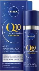 Nivea Q10 Ujędrnienie Multi Regenerujący Krem-Serum na noc 30 ml