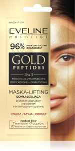 Eveline Cosmetics Gold Peptides – Odmładzająca Maska do Twarzy z Peptydem i Kolagenem 8 ml