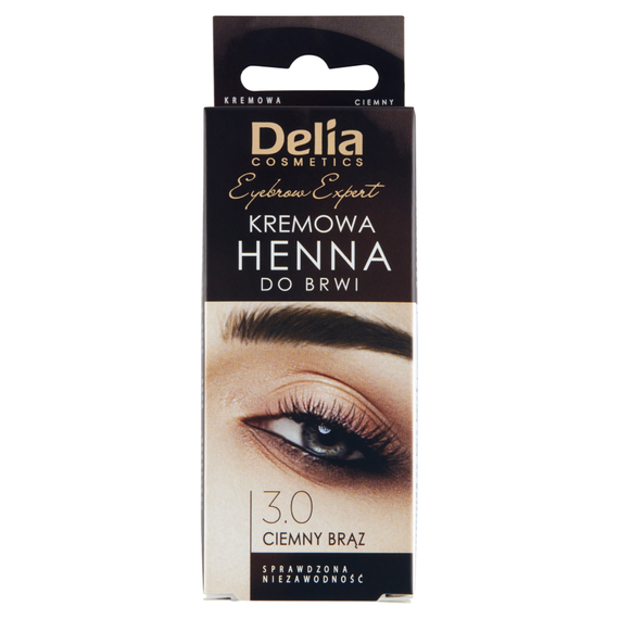 Delia Cosmetics Eyebrow Expert Cremiges Augenbrauen-Henna 3.0 Dunkelbraun