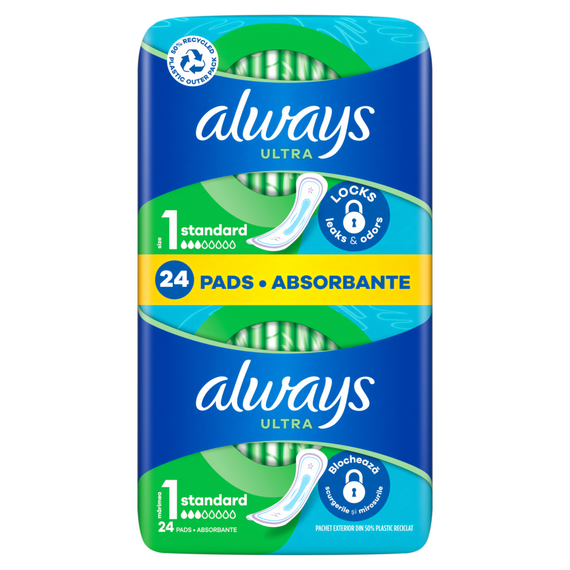 Always Ultra Day Normal (size 1) Pads 24 pcs [NT{wings1}] 24 Pads