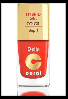 LAKIER DO PAZNOKCI HYBRID GEL 14 POMARANCZOWA CZERWIEN