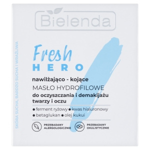 Bielenda Fresh Hero Feuchtigkeitsspendende und beruhigende hydrophile Butter zur Reinigung und Make-up-Entfernung 40 g