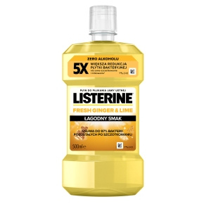 Listerine Fresh Ginger & Lime Płyn do płukania jamy ustnej 500 ml