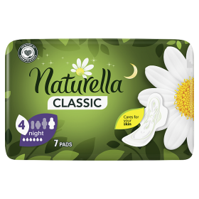 Naturella Classic Night Camomile Pads with wings x7