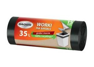 Grosik Worki na śmieci 35 l 15 sztuk