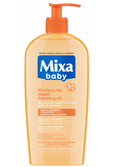Mixa Empfindliche Schaumbad-Baby und wäscht mit Öl 400 ml