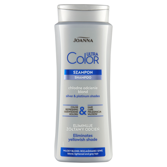 Joanna Ultra Color Shampoo für blondiertes und graues Haar 400 ml