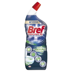 Bref WC Excellence Gel Color Aktiv+ Citrus Toilet Cleaner 700 ml
