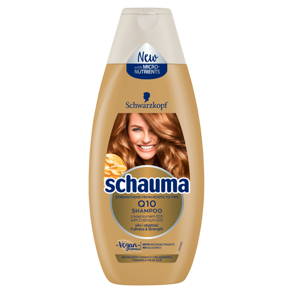Schauma Q10 Fullness Regenerierendes Shampoo für dünnes und geschwächtes Haar 400 ml