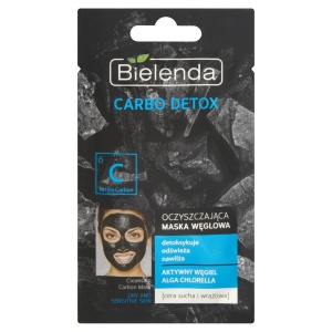Bielenda Carbo Detox Cleansing Carbon Mask for Dry and Sensitive Skin 8g