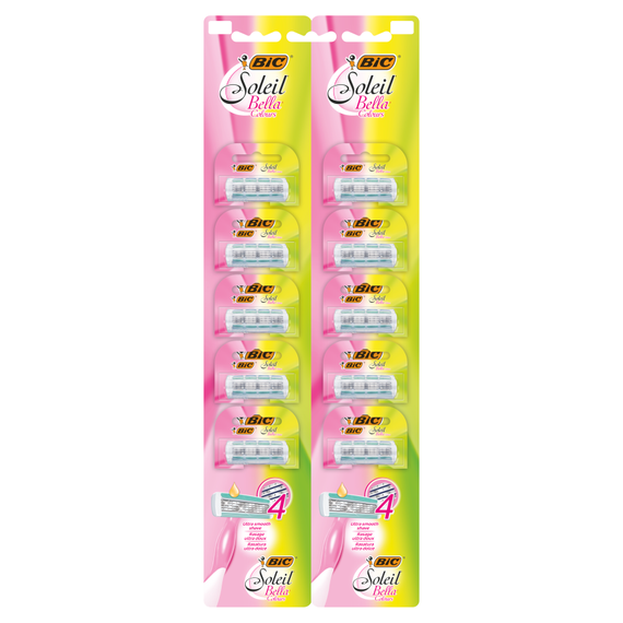 BiC Soleil Bella Colours 4-blade razor 10 pieces