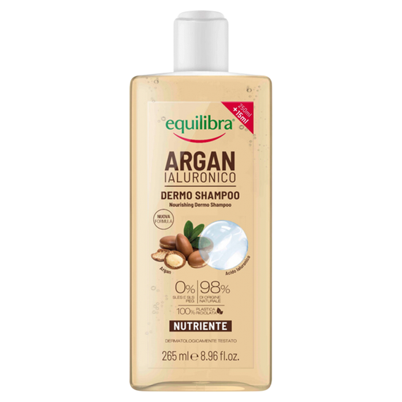 equilibra Nourishing Argan Shampoo with Hyaluronic Acid 265 ml