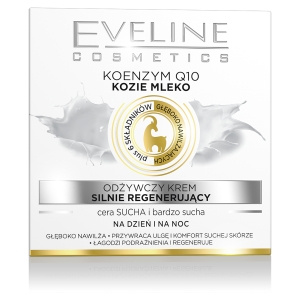 Eveline Cosmetics Nourishing Cream Strongly Regenerating Coenzyme Q10, Goat Milk daily