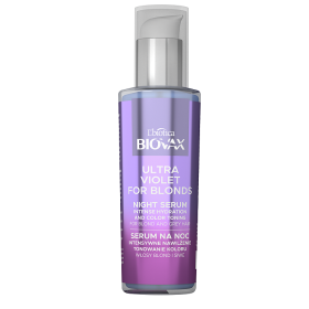 Biovax Ultra Violet Intensively moisturizing night toning serum for blonde and gray hair 100 ml