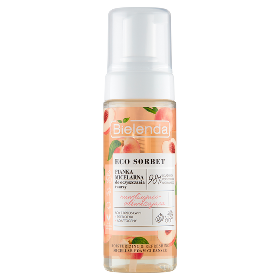 Bielenda Eco Sorbet Mizellenschaum zur Reinigung des Gesichts, feuchtigkeitsspendend und erfrischend, 150 ml