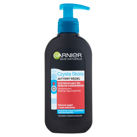 Garnier Clean Skin Reinigungsgel gegen Mitesser Aktivkohle 200 ml