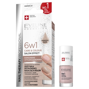 Nail Therapy Professional Skoncentrowana odżywka do paznokci nadająca kolor 6w1, Shimmering Nude