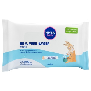 NIVEA Baby 99% Pure Water chusteczki nawilżane 57szt