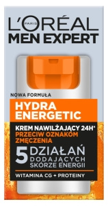 L'Oreal Paris Men Expert Hydra Energetic Feuchtigkeitscreme gegen Ermüdungserscheinungen 50 ml