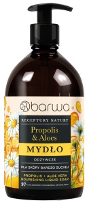 BARWA Receptury Natury – Pflegeseife mit Propolis & Aloe 480 ml