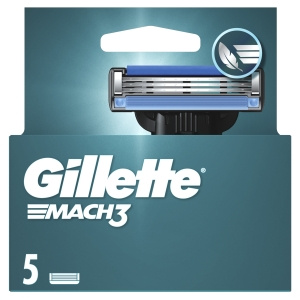 Gillette Mach3 Ersatzklingen für Herrenrasierer, 5 Ersatzklingen