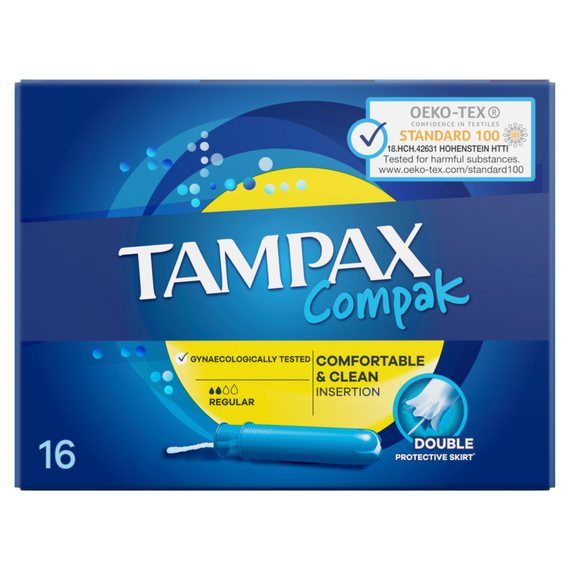 Tampax Compak Regular Tampons mit Applikator, x16