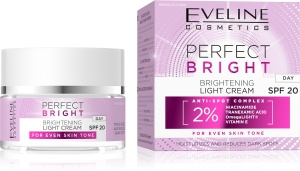 EVELINE Perfect Bright – Brightening Light Day Cream SPF 20, 50 ml