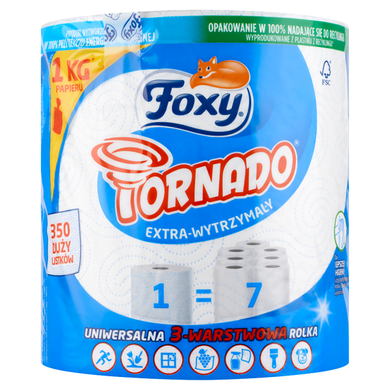 Foxy Tornado Kitchen Towel