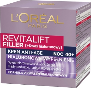 L'Oreal Paris Revitalift Filler Hyaluronic Filling Anti-Age Night Cream 40+ 50 ml