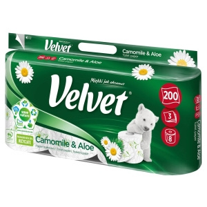 Velvet Camomile & Aloe Toilettenpapier 10 Rollen