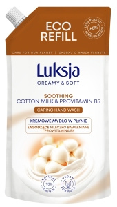 Luksja Creamy & Soft Creamy liquid soap soothing cotton milk and provitamin B5 400 ml