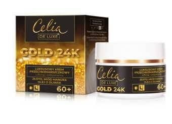 Celia De Luxe Gold 24K 60+ krem przeciwzmarszczkowy na noc 50 ml