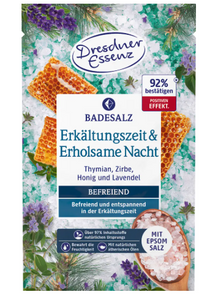 Dresdner Essenz Badesalz bei Erkältung und für erholsamen Schlaf 60g 4017512163112