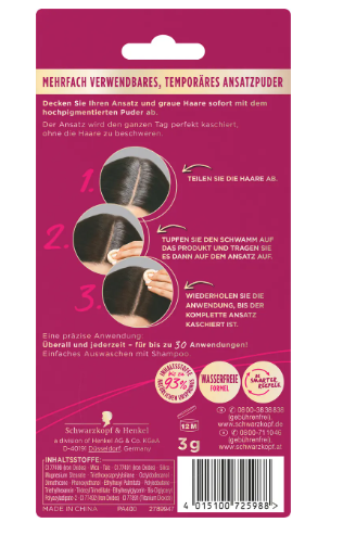 PALETTE Coloration Level 1 puder do włosów brąz 3G