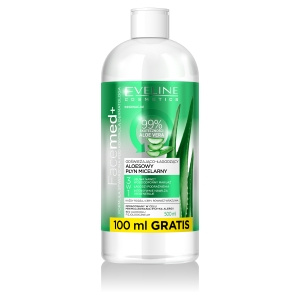 Eveline cosmetics Facemed+ Odświeżająco-łagodzący aloesowy płyn micelarny 3w1