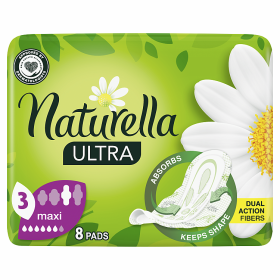 Naturella Ultra Maxi Size 3 Pads with wings × 8