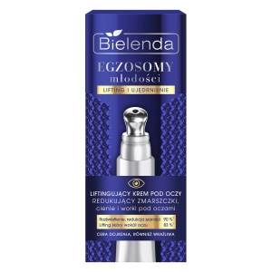 EGZOSOMY MŁODOŚCI Liftingujący krem pod oczy redukujący zmarszczki, 15 ml.