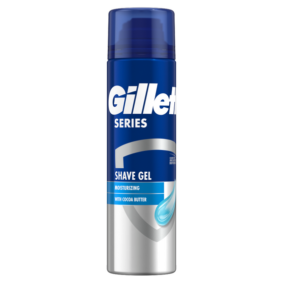 Gillette Series Feuchtigkeitsspendendes Rasiergel mit Kakaobutter, 200 ml