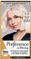 L'Oréal Paris  Préférence Farba do trwałej koloryzacji 11.21 Moscow Ultrajasny Chłodny Perłowy Blond