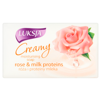 Luksja Creamy & Soft Kremowe mydło wygładzające róża i proteiny mleka 90 g